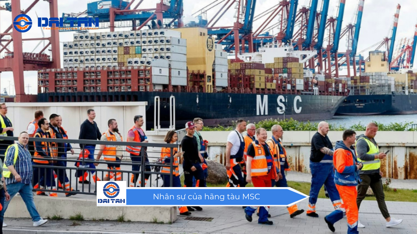 Nhân sự của hãng tàu MSC