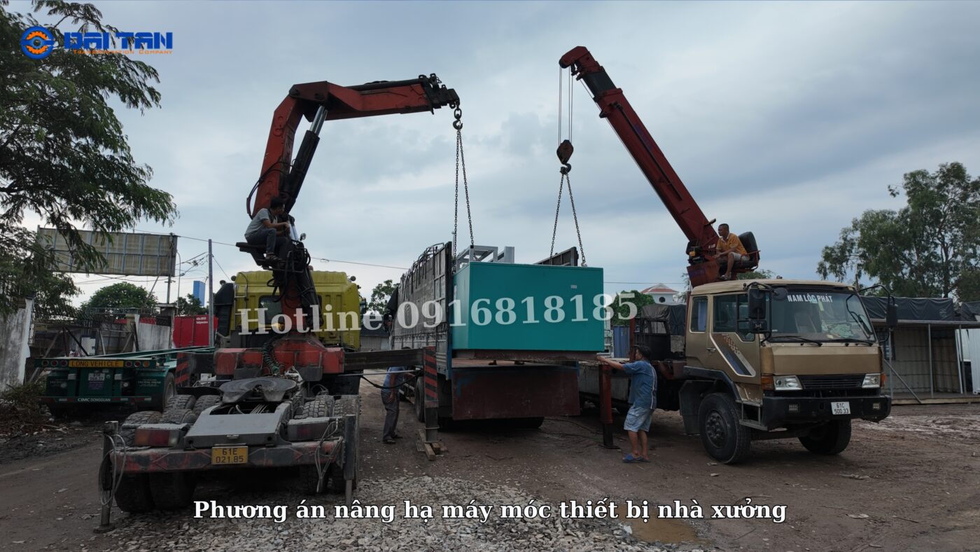 Phương án nâng hạ máy móc thiết bị nhà xưởng