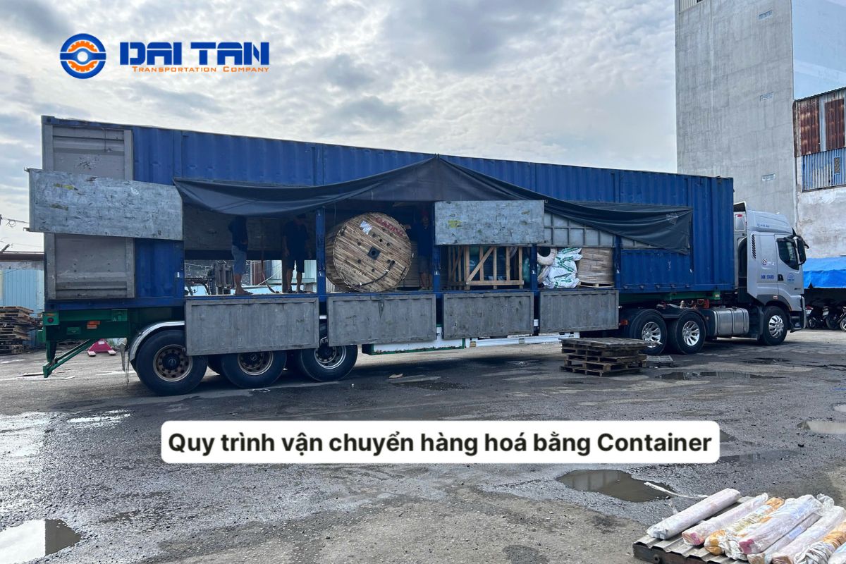 Quy trình vận chuyển hàng hóa bằng container