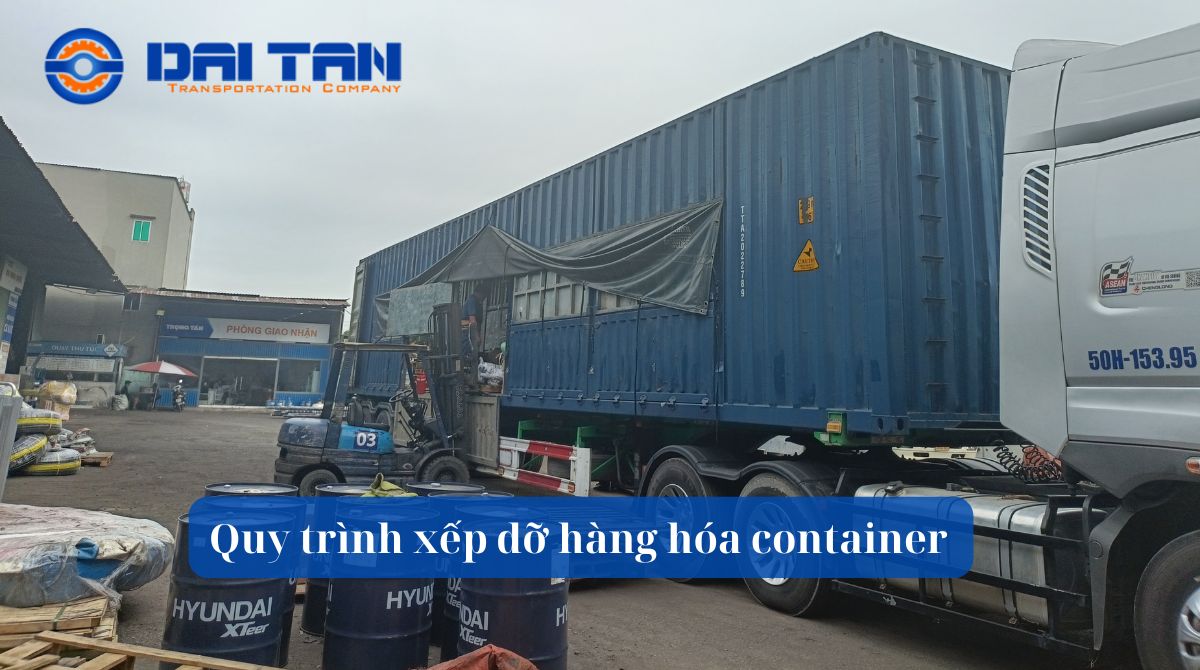 Quy trình xếp dỡ hàng hóa container