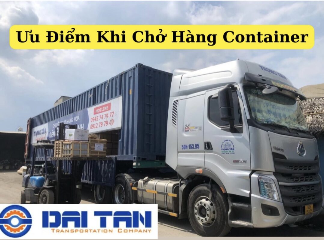 Ưu Điển khi chở hàng container 1