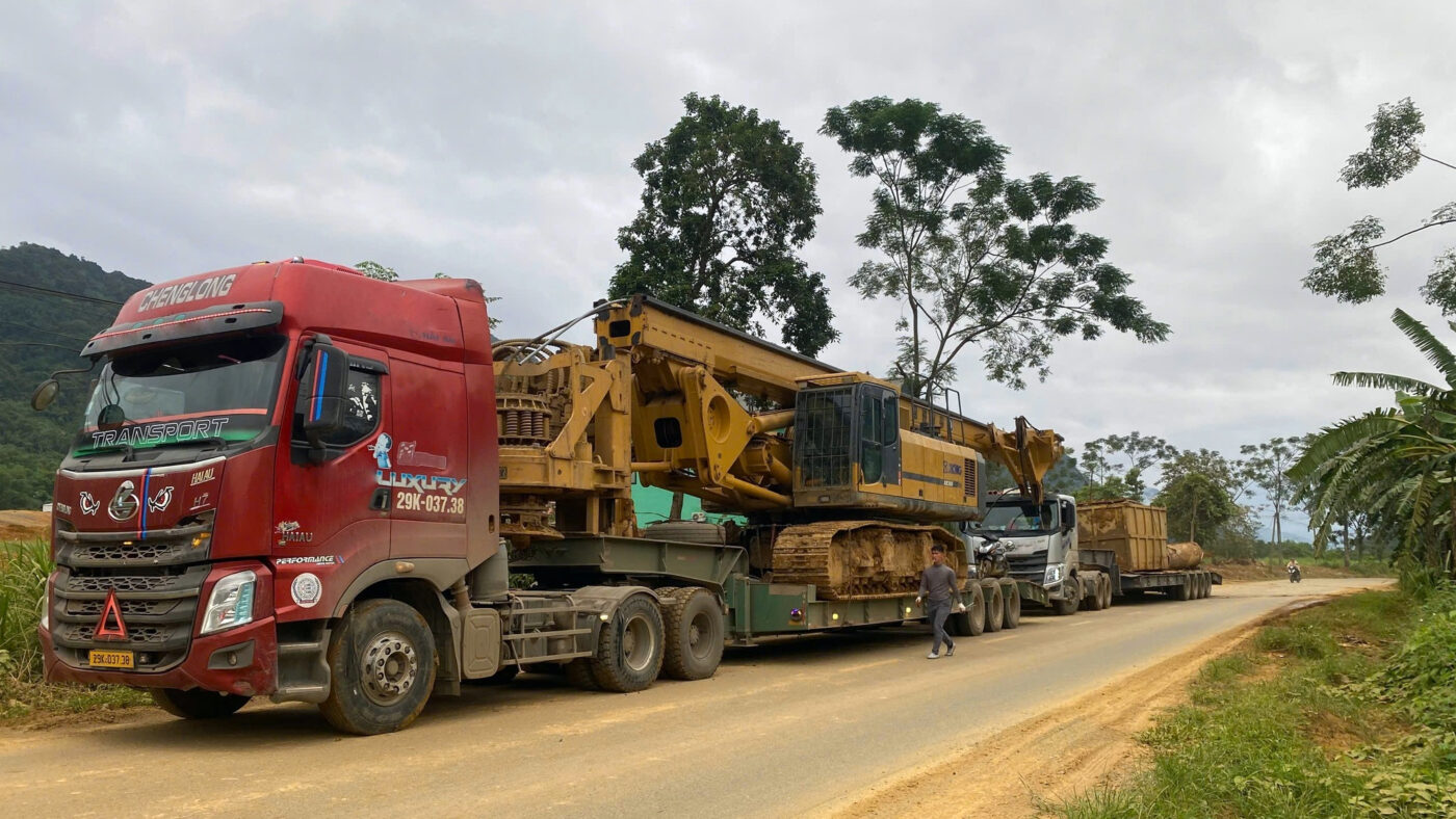 Vận chuyển máy khoan cọc nhồi Bắc Nam