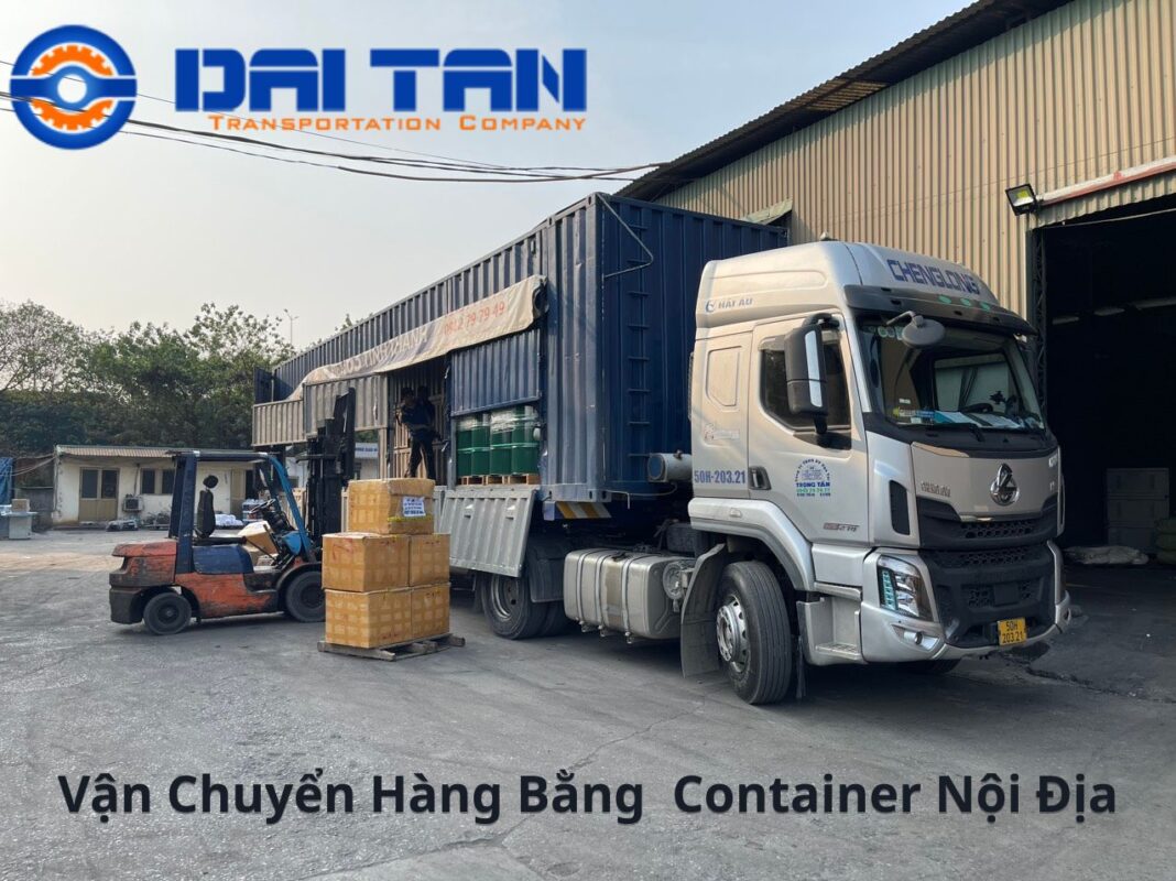 Vận chuyển hàng hóa bằng Container nội địa