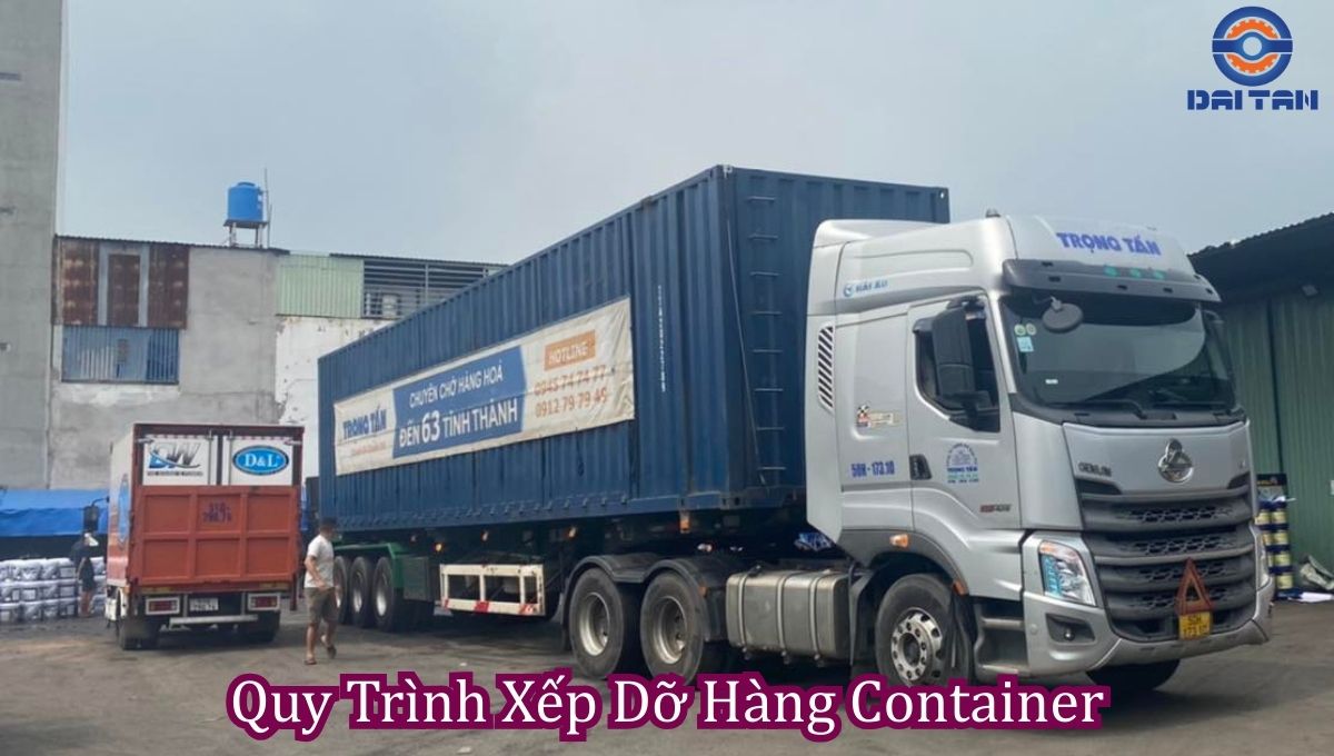 Quy trình xếp dở hàng container