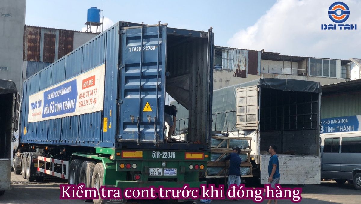 Quy trình xếp dở hàng container