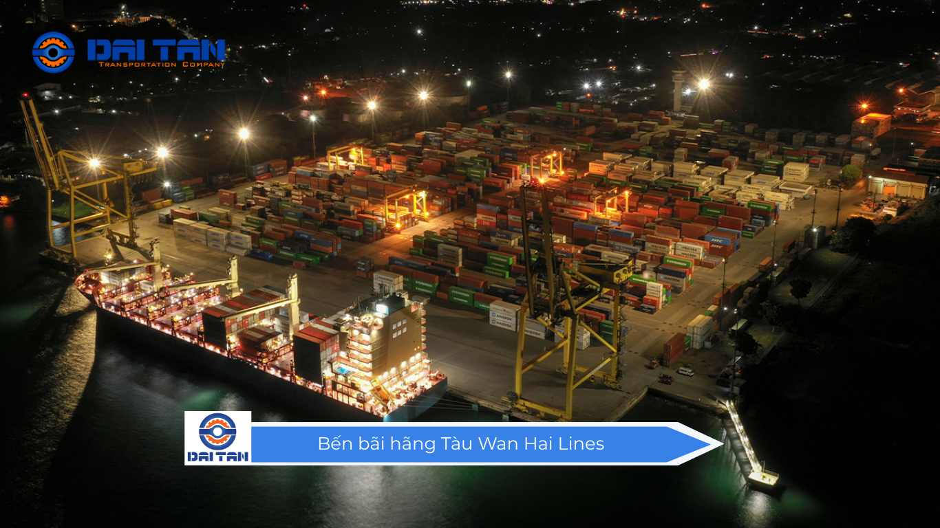 Bến bãi hãng Tàu Wan Hai Lines