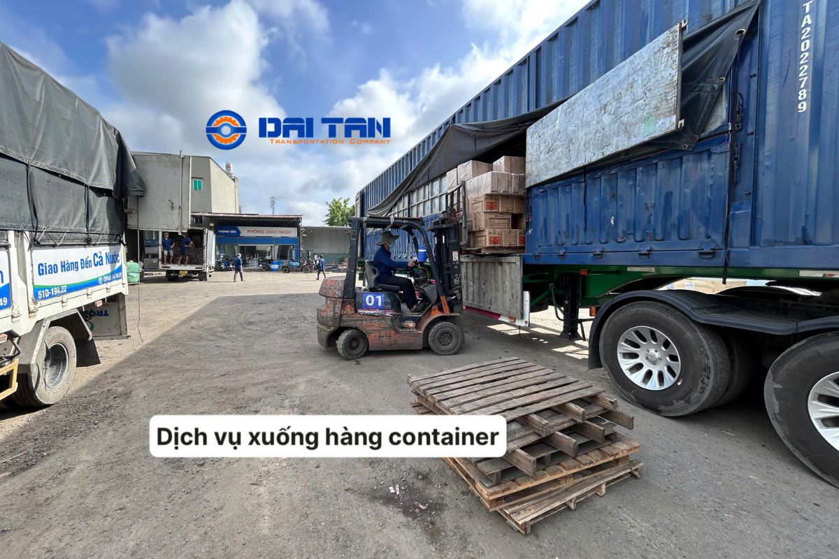 Dịch vụ xuống hàng container
