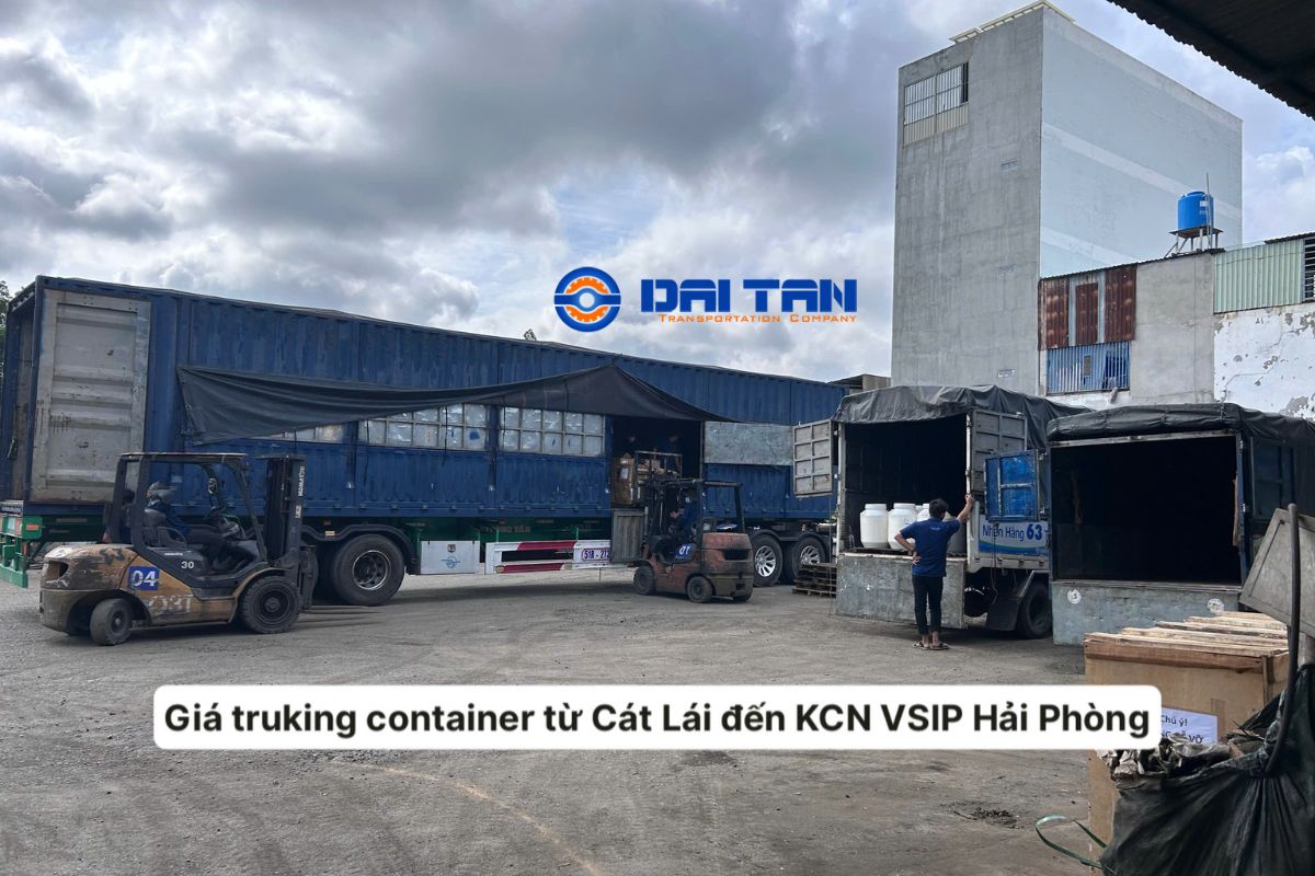 Giá truking container từ Cát Lái đến KCN VSIP Hải Phòng