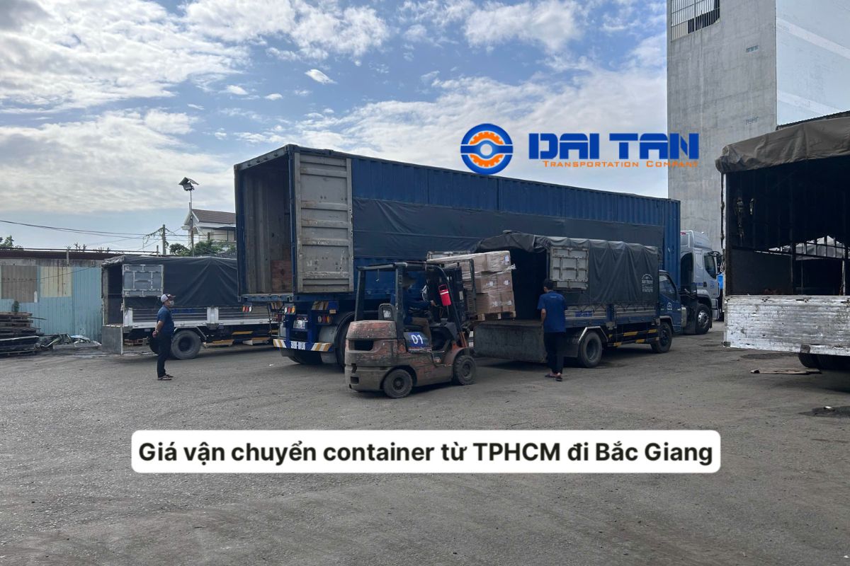 Giá vận chuyển container từ TPHCM đi Bắc Giang