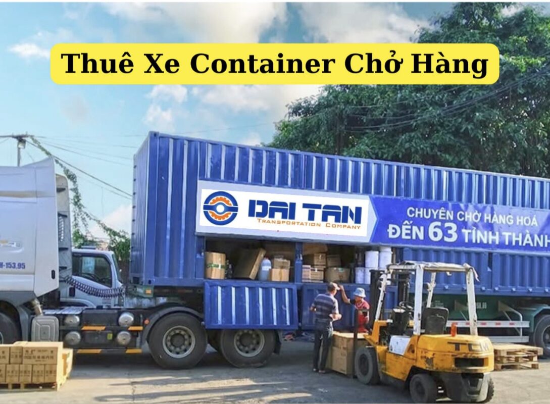 Thuê xe container chở hàng 1