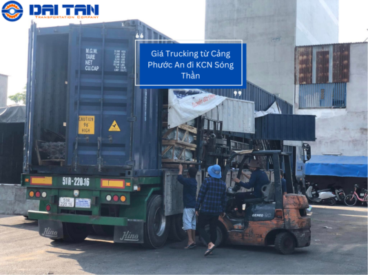 Giá Trucking từ Cảng Phước An đi KCN Sóng Thần