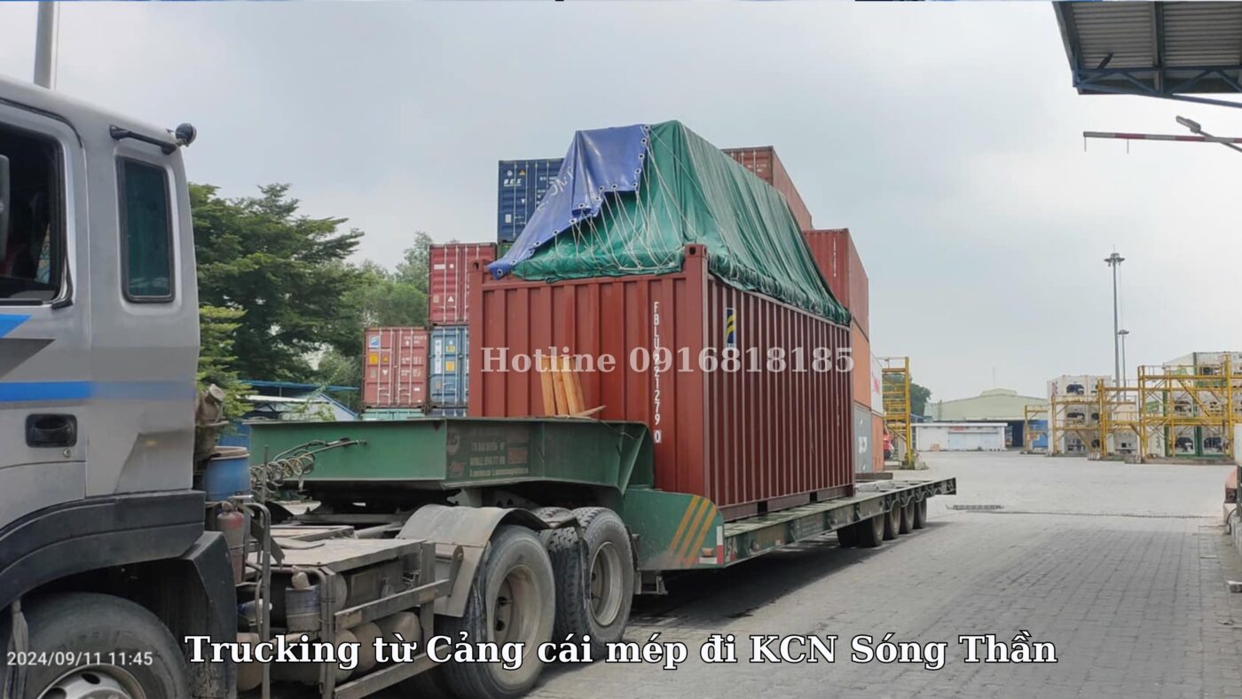 Giá Trucking từ Cảng cái mép đi KCN Sóng Thần