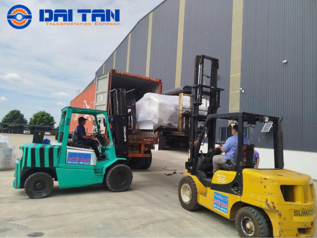 Giá trucking container từ cảng Hà Nội đi KCN Sóng Thần