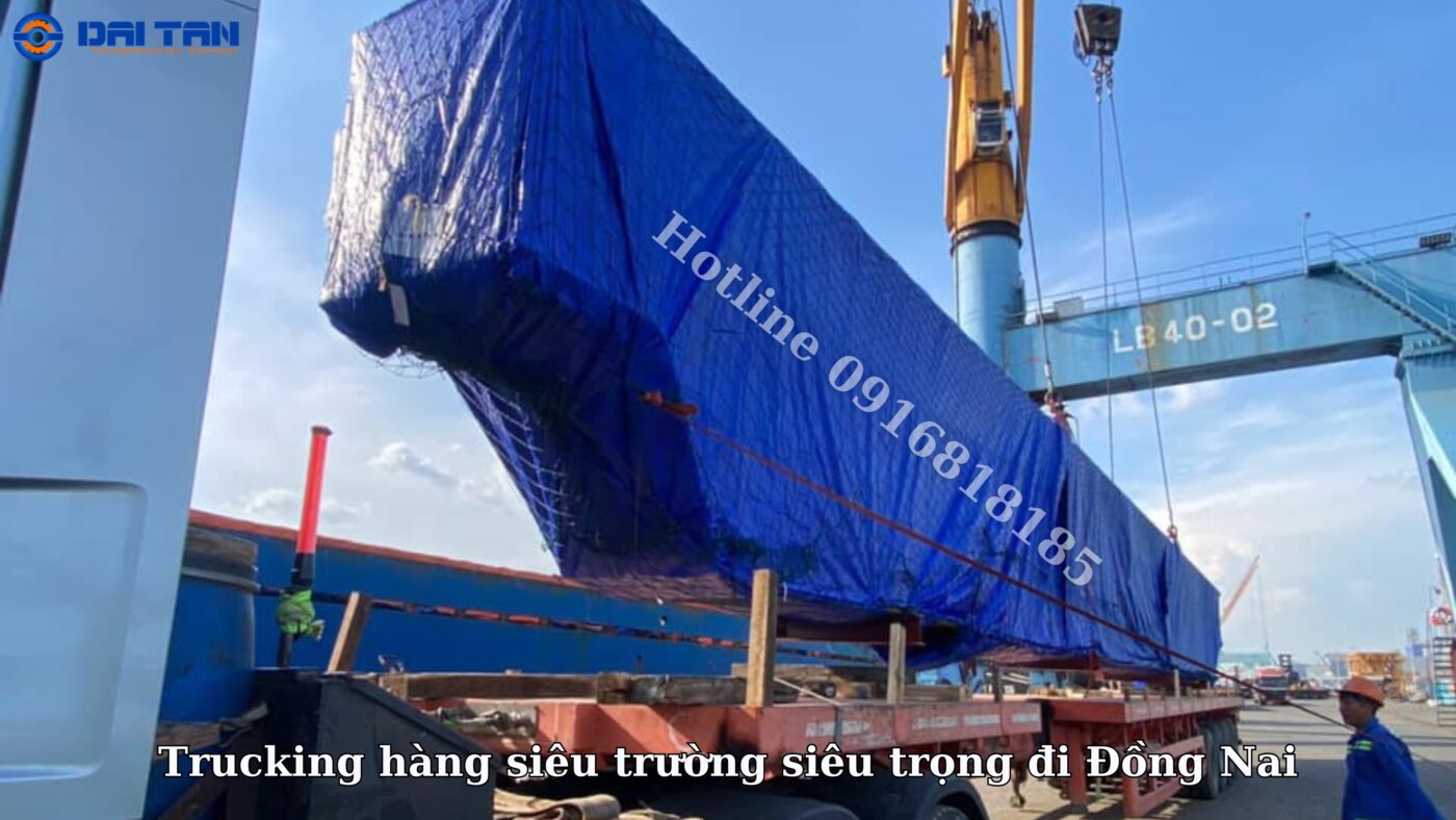 Trucking hàng siêu trường siêu trọng đi Đồng Nai