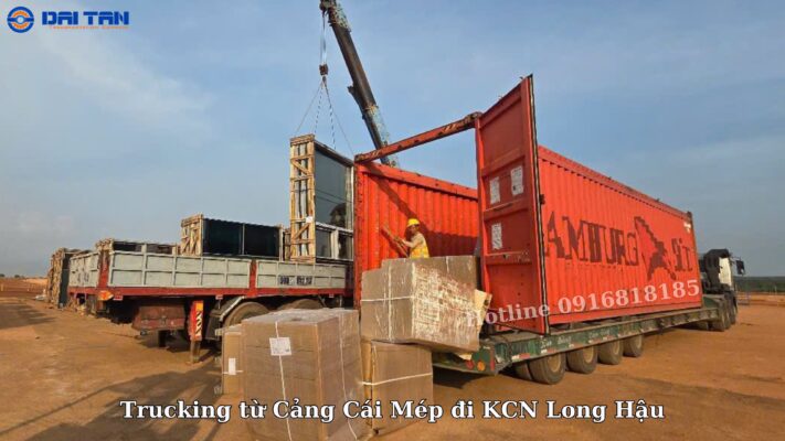 Giá Trucking từ Cảng Cái Mép đi KCN Long Hậu