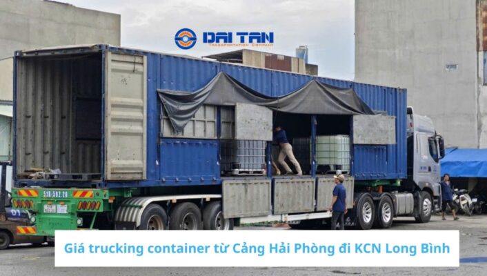 Giá trucking container từ Cảng Hải Phòng đi KCN Long Bình