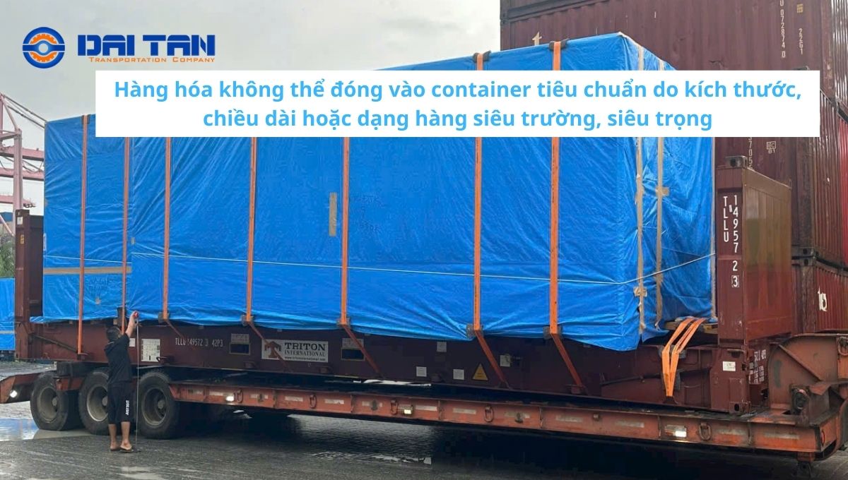 Giá vận chuyển container quá khổ (Flat Rack – FR) từ Cảng Hải Phòng đi KCN Long Hậu