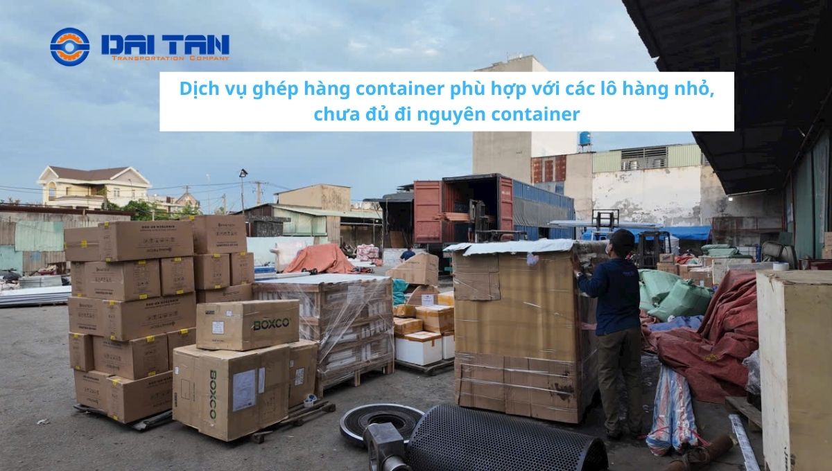 giá ghép hàng container từ Cảng Hải Phòng đi KCN Vĩnh Lộc