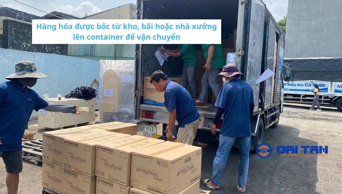 Phí bốc xếp hàng lên xe container