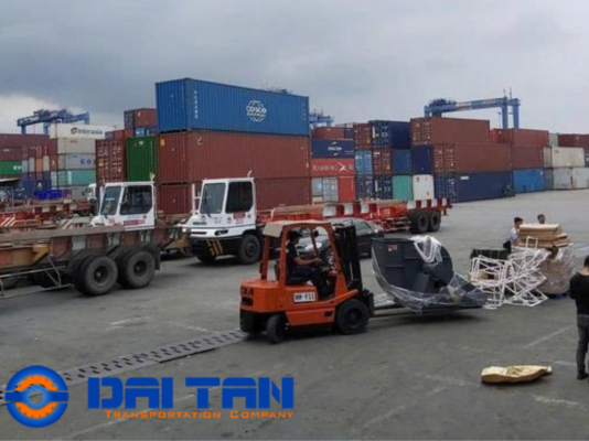 Giá trucking container từ cảng Cát Lái đến KCN Hòa Cầm
