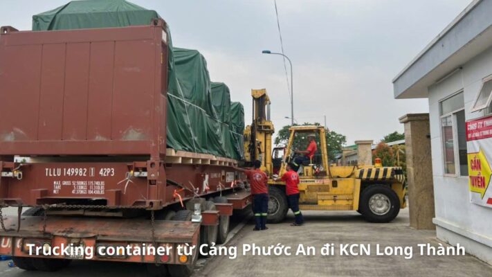 Giá trucking container từ Cảng Phước An đi KCN Long Thành