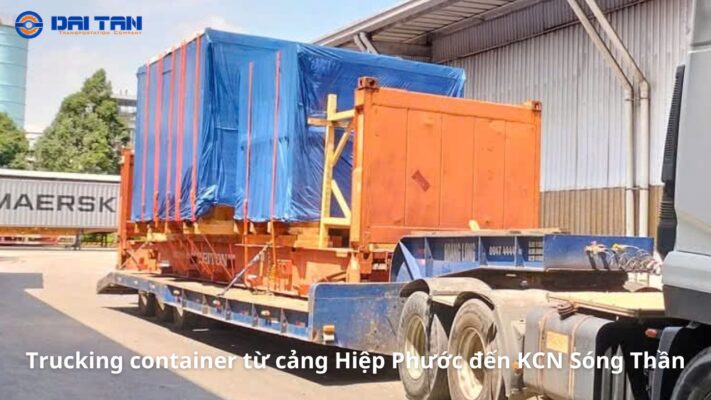 Giá trucking container từ cảng Hiệp Phước đến KCN Sóng Thần