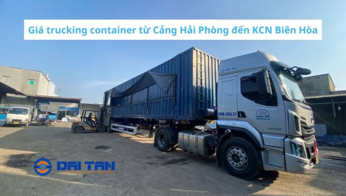 Giá trucking container từ Cảng Hải Phòng đến KCN Biên Hòa
