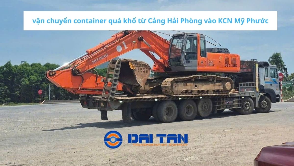 vận chuyển container quá khổ (FR) từ Cảng Hải Phòng vào KCN Mỹ Phước