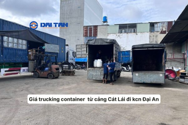 Giá trucking container từ Cảng Cát Lái đi KCN Đại An