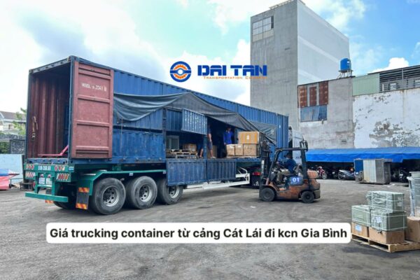 Giá trucking container từ cảng Cát Lái đi KCN Gia Bình