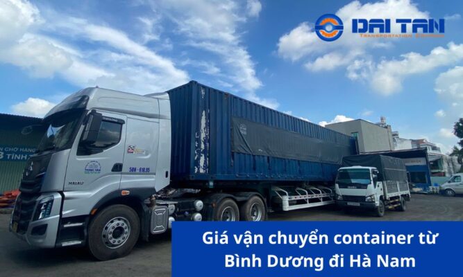 Giá vận chuyển container từ Bình Dương đi Hà Nam