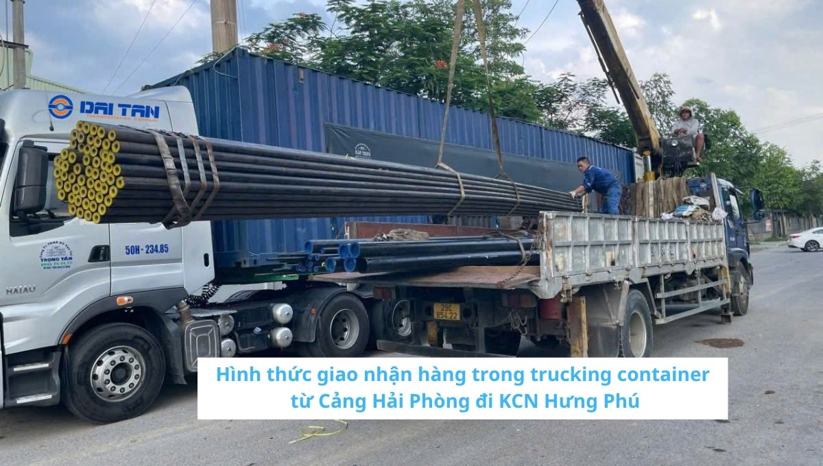 Giá trucking container từ Cảng Hải Phòng đi KCN Hưng Phú