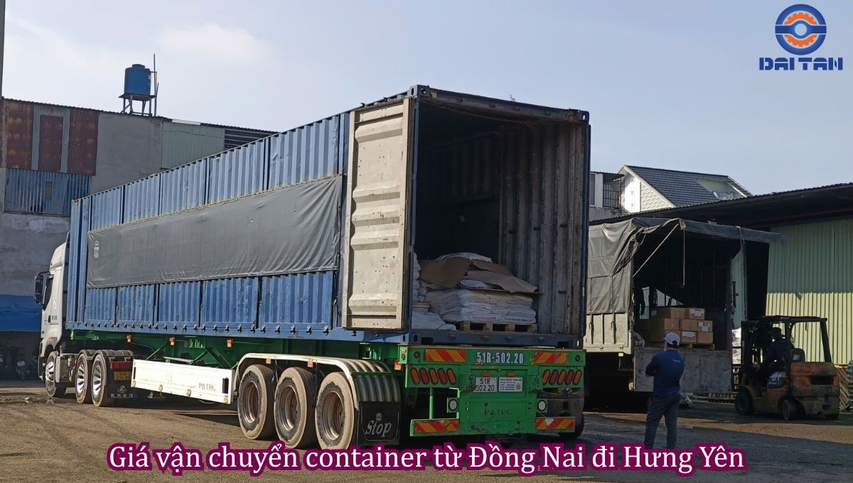 Giá vận chuyển container từ Đồng Nai đi Hưng Yên