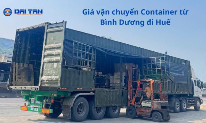 Giá vận chuyển Container từ Bình Dương đi Huế