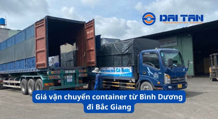 Giá vận chuyển container từ Bình Dương đi Bắc Giang