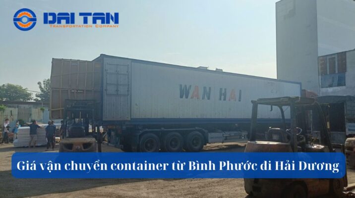 Giá vận chuyển container từ Bình Phước đi Hải Dương