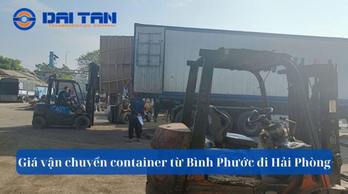 Giá vận chuyển container từ Bình Phước đi Hải Phòng