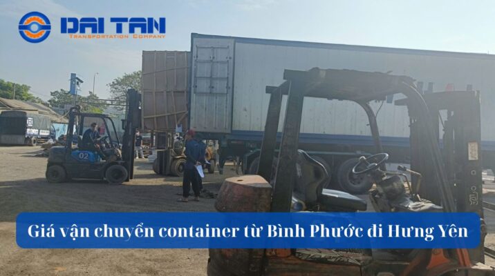 Giá vận chuyển container từ Bình Phước đi Hưng Yên
