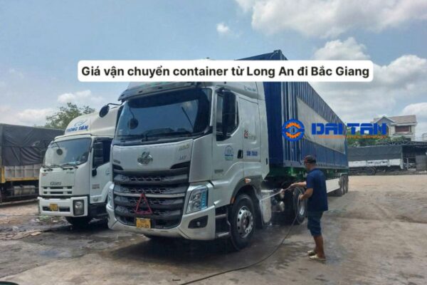 Giá vận chuyển container từ Long an đi Bắc Giang