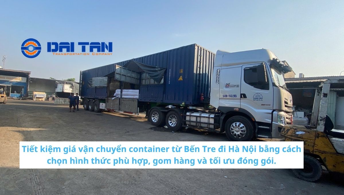 Giá vận chuyển container từ Bến Tre đi Hà Nội