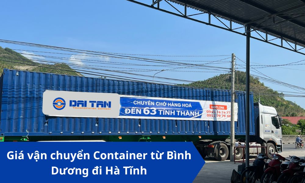 Giá vận chuyển container từ Bình Dương đi Hà Tĩnh