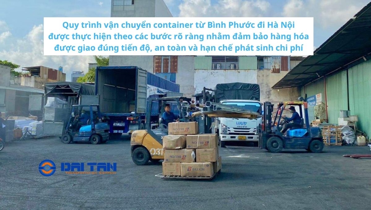 Giá vận chuyển container từ Bình Phước đi Hà Nội