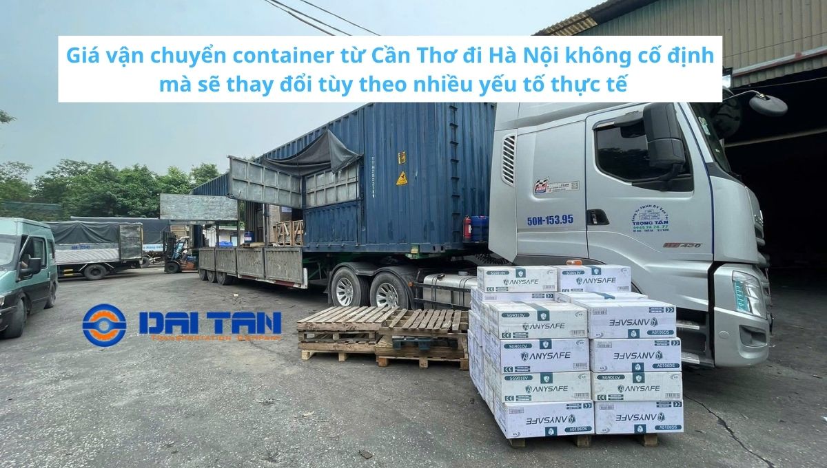 Giá vận chuyển container từ Cần Thơ đi Hà Nội