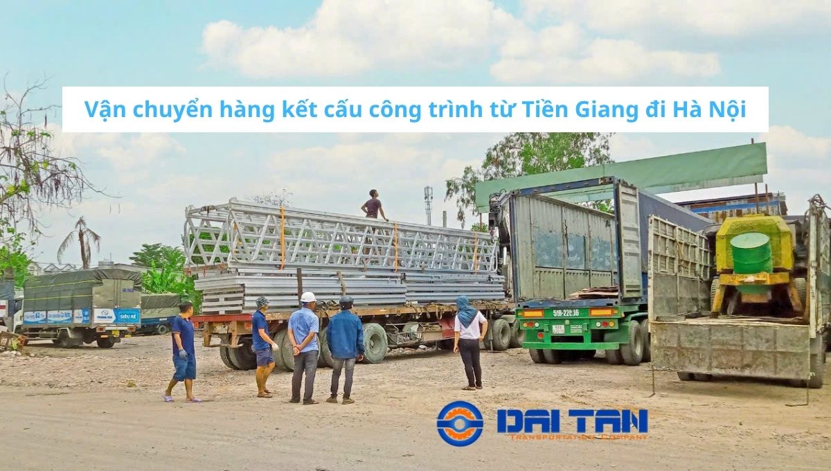 vận chuyển container siêu dài 14m, 15m, 16m từ Tiền Giang đi Hà Nội
