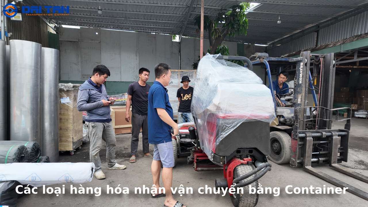 Các loại hàng hóa nhận vận chuyển bằng Container