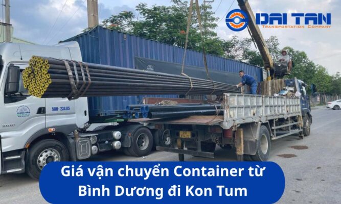 Giá vận chuyển Container từ Bình Dương đi Kon Tum