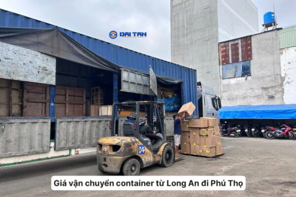 Giá vận chuyển container từ Long An đi Phú Thọ