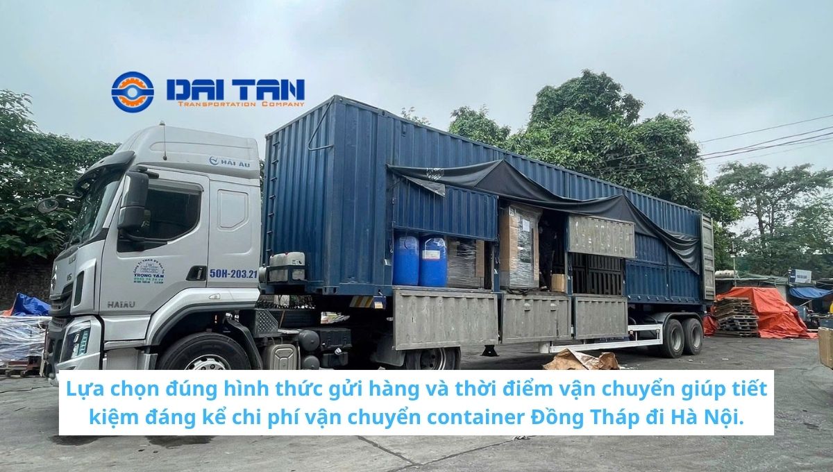 giá vận chuyển container từ Đồng Tháp đi Hà Nội