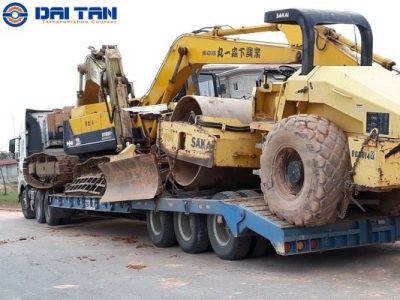 vận tải cơ giới bằng xe rờ mooc lùn